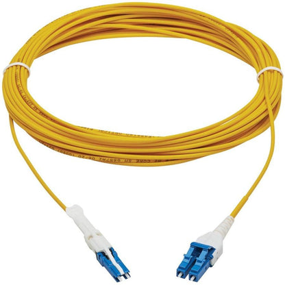 Tripp Lite N381L-10M 400G Duplex Singlemode 9/125 Os2 Fiber Optic Cable (Cs-Upc/Lc-Upc), Round Lszh Jacket, Yellow, 10 M