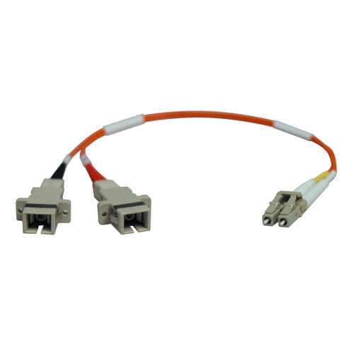 Tripp Lite N458-001-50 Duplex Multimode 50/125 Fiber Adapter (Lc-Sc M/F) 1 Ft. (0.31 M)