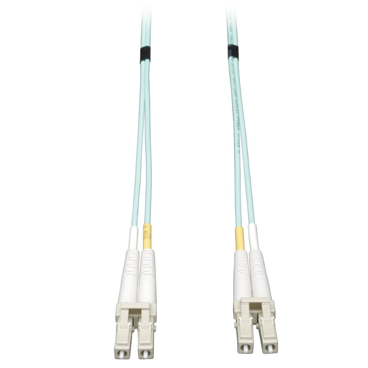 Tripp Lite N820-01M 10Gb Duplex Multimode 50/125 Om3 Lszh Fiber Patch Cable (Lc/Lc) - Aqua, 1M (3 Ft.)