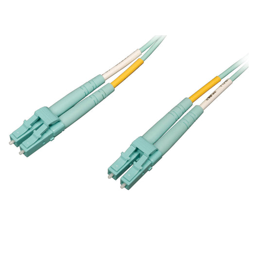 Tripp Lite N820-02M-Om4 10Gb/100Gb Duplex Multimode 50/125 Om4 Lszh Fiber Patch Cable (Lc/Lc) - Aqua, 2M (6 Ft.)