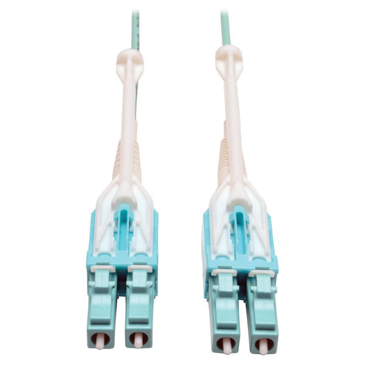 Tripp Lite N820-02M-T 10Gb Duplex Multimode 50/125 Om3 Lszh Fiber Patch Cable With Push/Pull Tab Connectors, (Lc/Lc) - Aqua, 2M (6 Ft.)