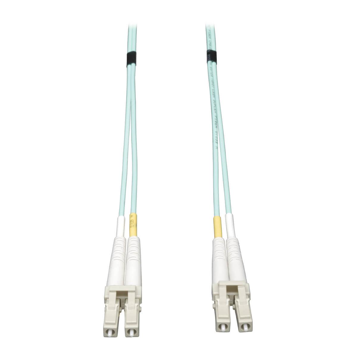 Tripp Lite N820-12M 10Gb Duplex Multimode 50/125 Om3 Lszh Fiber Patch Cable (Lc/Lc) - Aqua, 12M (39 Ft.)