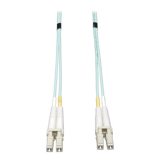 Tripp Lite N820-20N 10Gb Duplex Multimode 50/125 Om3 Lszh Fiber Patch Cable (Lc/Lc) - Aqua, 0.5M (20-In.)