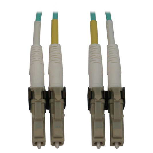 Tripp Lite N820X-10M 400G Multimode 50/125 Om3 Switchable Fiber Optic Cable (Duplex Lc-Pc M/M), Lszh, Aqua, 10 M (32.8 Ft.)