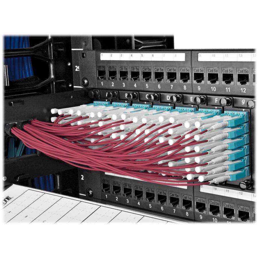 Tripp Lite N821-01M-Mg-T 10G Duplex Multimode 50/125 Om4 Lszh Fiber Optic Cable (Lc/Lc), Push/Pull Tabs, Magenta, 1 M