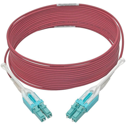 Tripp Lite N821-05M-Mg-T 10G Duplex Multimode 50/125 Om4 Lszh Fiber Optic Cable (Lc/Lc), Push/Pull Tabs, Magenta, 5 M