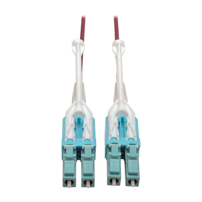 Tripp Lite N821-06M-Mg-T 10G Duplex Multimode 50/125 Om4 Lszh Fiber Optic Cable (Lc/Lc), Push/Pull Tabs, Magenta, 6 M