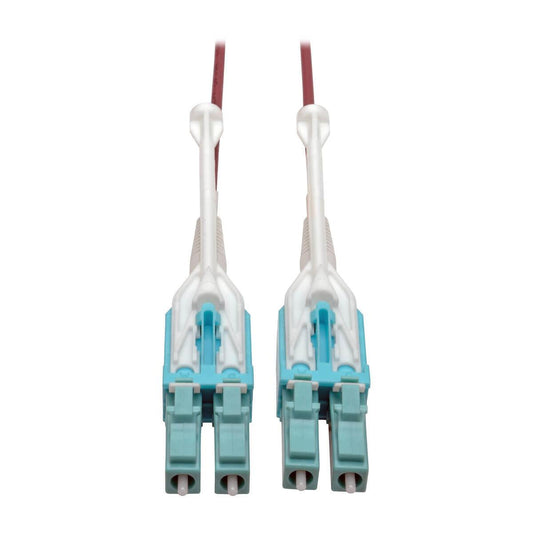 Tripp Lite N821-07M-Mg-T 10G Duplex Multimode 50/125 Om4 Lszh Fiber Optic Cable (Lc/Lc), Push/Pull Tabs, Magenta, 7 M