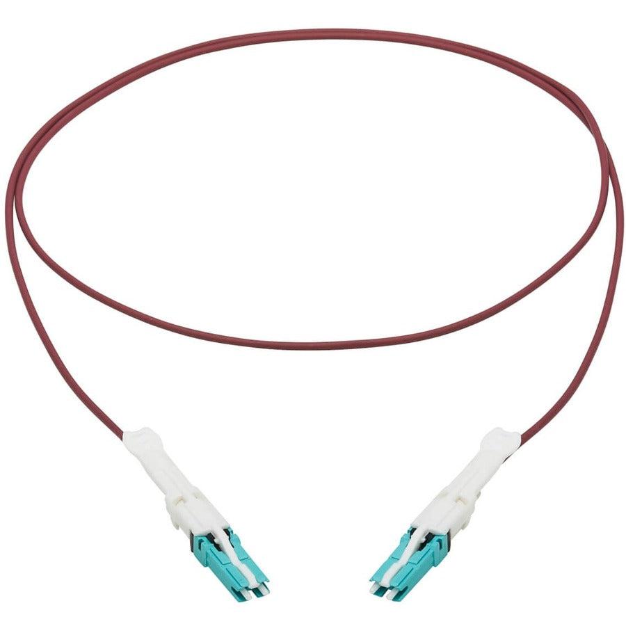 Tripp Lite N822C-01M-Mg 400G Duplex Multimode 50/125 Om4 Fiber Optic Cable (Cs-Pc/Cs-Pc), Round Lszh Jacket, Magenta, 1 M