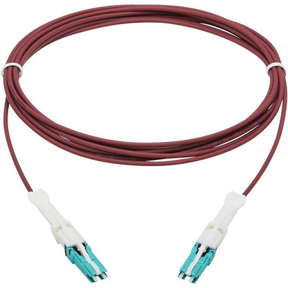 Tripp Lite N822C-03M-Mg 400G Duplex Multimode 50/125 Om4 Fiber Optic Cable (Cs-Pc/Cs-Pc), Round Lszh Jacket, Magenta, 3 M