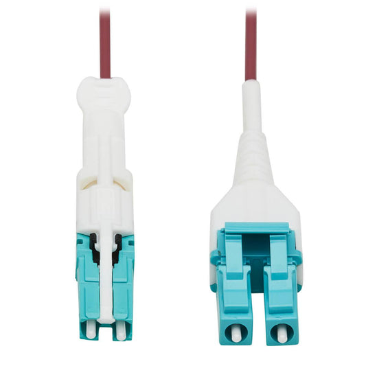 Tripp Lite N822L-01M-Mg 400G Duplex Multimode 50/125 Om4 Fiber Optic Cable (Cs-Pc/Lc-Pc), Round Lszh Jacket, Magenta, 1 M