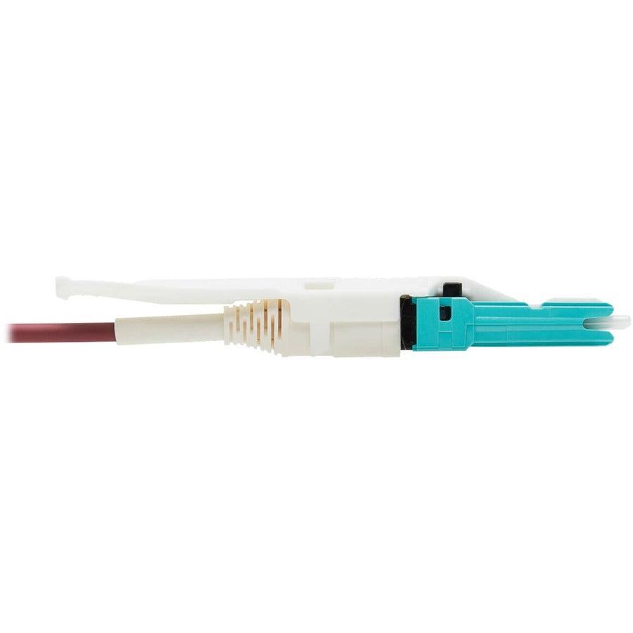 Tripp Lite N822L-01M-Mg 400G Duplex Multimode 50/125 Om4 Fiber Optic Cable (Cs-Pc/Lc-Pc), Round Lszh Jacket, Magenta, 1 M