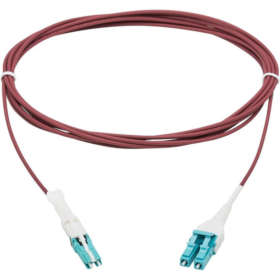 Tripp Lite N822L-05M-Mg 400G Duplex Multimode 50/125 Om4 Fiber Optic Cable (Cs-Pc/Lc-Pc), Round Lszh Jacket, Magenta, 5 M