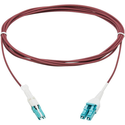 Tripp Lite N822L-05M-Mg 400G Duplex Multimode 50/125 Om4 Fiber Optic Cable (Cs-Pc/Lc-Pc), Round Lszh Jacket, Magenta, 5 M