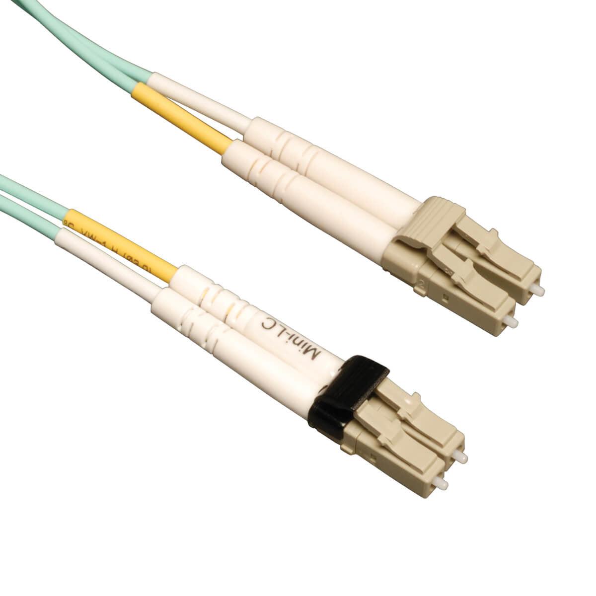 Tripp Lite N836-01M 10Gb Duplex Multimode 50/125 Om3 Lszh Fiber Patch Cable (Mini-Lc / Lc) - Aqua, 1M (3 Ft.)