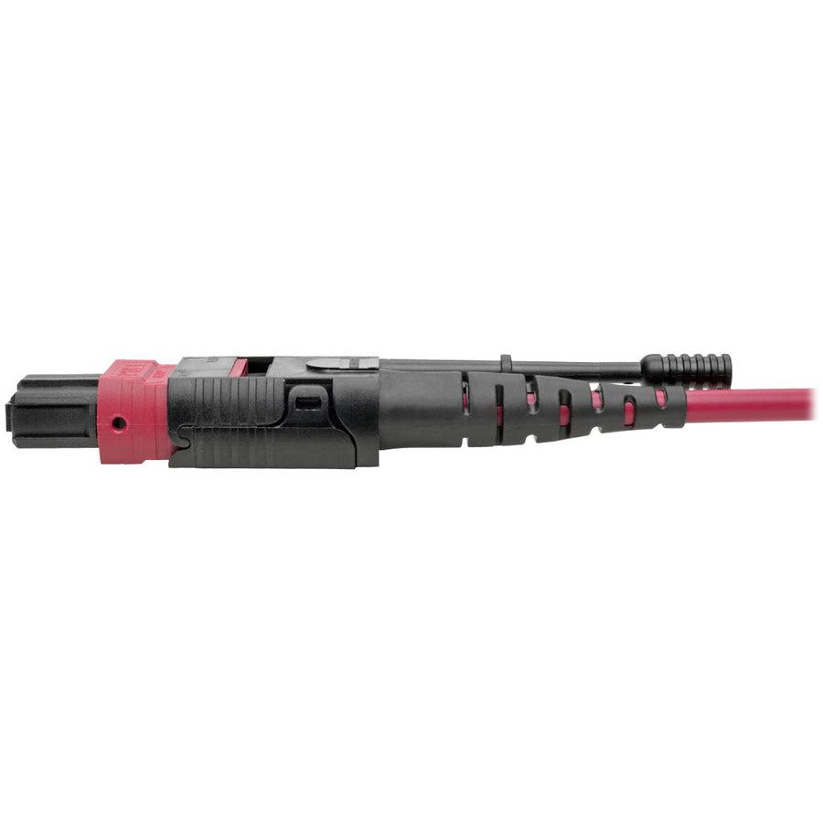 Tripp Lite N845-01M-8L-Mg 40G Mtp/Mpo To 4Xlc Fan-Out Om4 Plenum-Rated Fiber Optic Cable, 40Gbase-Sr4, Push/Pull Tabs, Magenta, 1 M