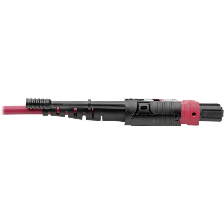 Tripp Lite N845-01M-8L-Mg 40G Mtp/Mpo To 4Xlc Fan-Out Om4 Plenum-Rated Fiber Optic Cable, 40Gbase-Sr4, Push/Pull Tabs, Magenta, 1 M