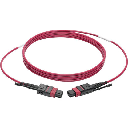 Tripp Lite N845-02M-12-Mg 100G Mtp/Mpo Multimode Om4 Plenum-Rated Fiber Optic Cable (F/F), 12 Fiber, 40/100Gbase-Sr4, Push/Pull Tabs, Magenta, 2 M