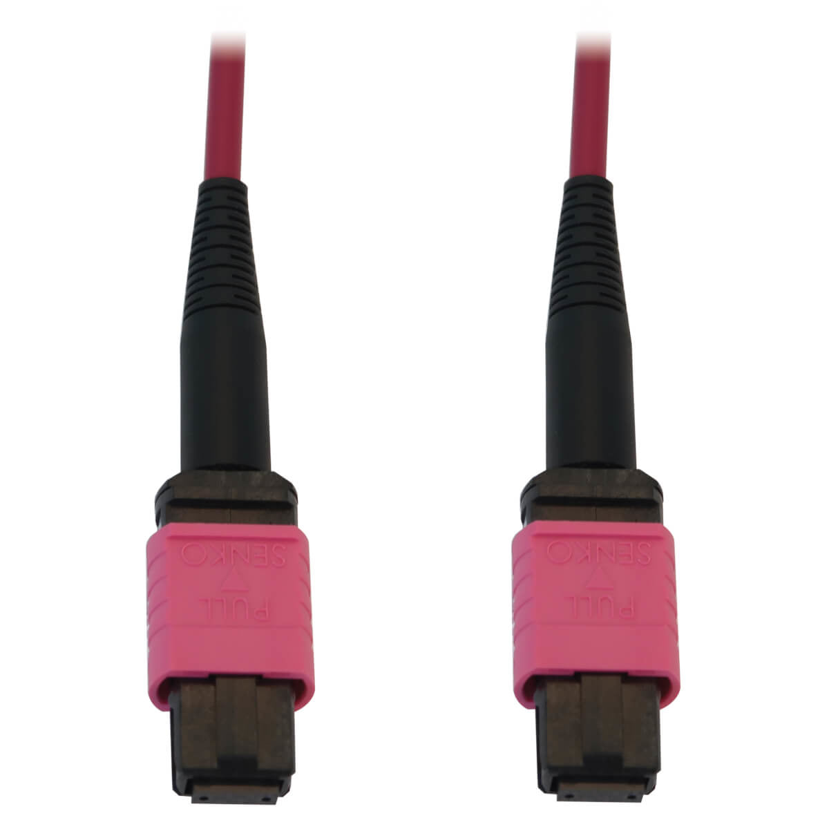 Tripp Lite N845B-02M-12-Mg 100G Multimode 50/125 Om4 Fiber Optic Cable (12F Mtp/Mpo-Pc F/F), Lszh, Magenta, 2 M (6.6 Ft.)