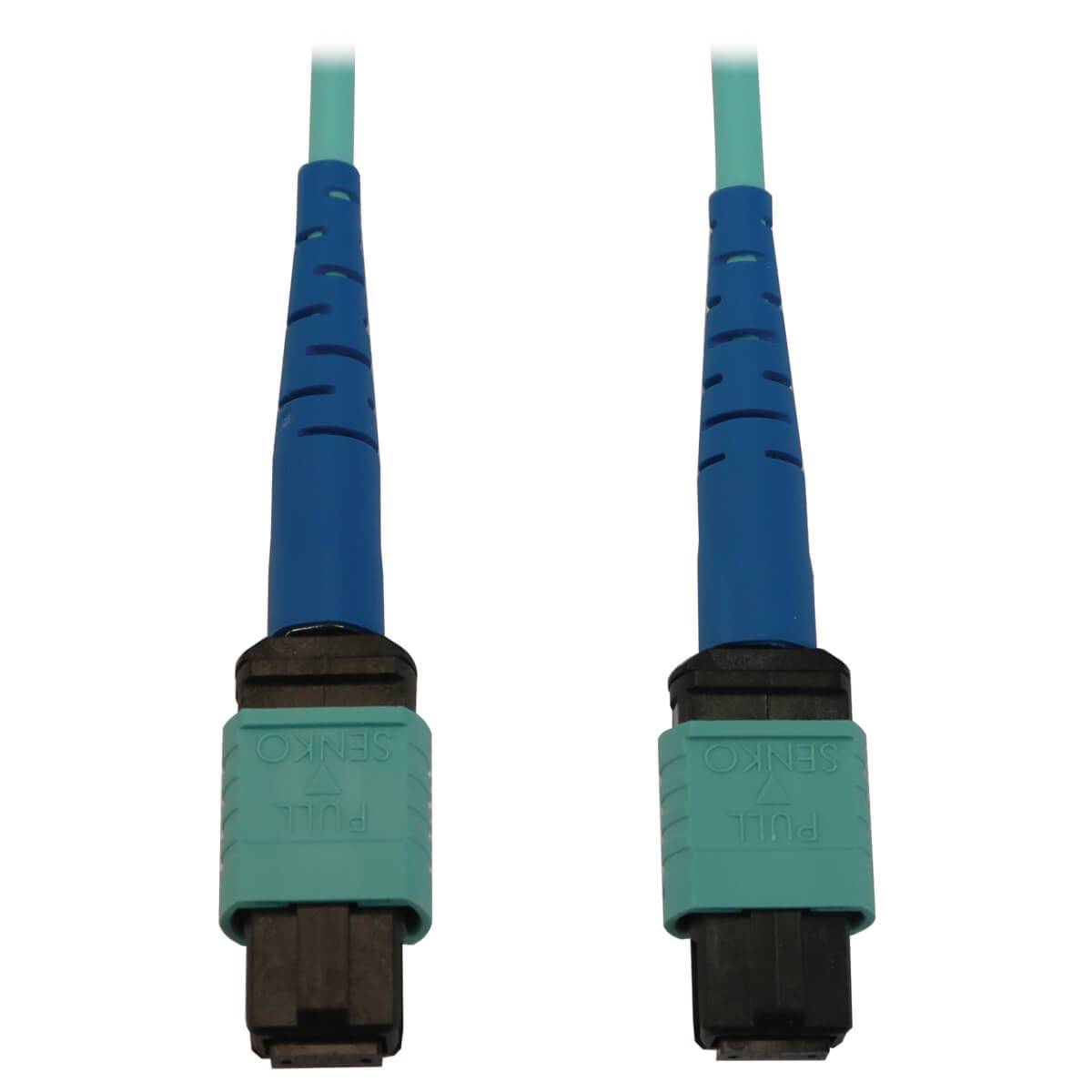 Tripp Lite N846B-10M-24-P 40/100/400G Multimode 50/125 Om3 Fiber Optic Cable (24F Mtp/Mpo-Pc F/F), Lszh, Aqua, 10 M (32.8 Ft.)