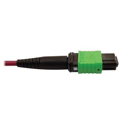 Tripp Lite N846D-01M-16Bmg 400G Multimode 50/125 Om4 Plenum Fiber Optic Cable, 16F Mtp/Mpo-Apc To Mtp/Mpo-Upc (F/F), Magenta, 1 M