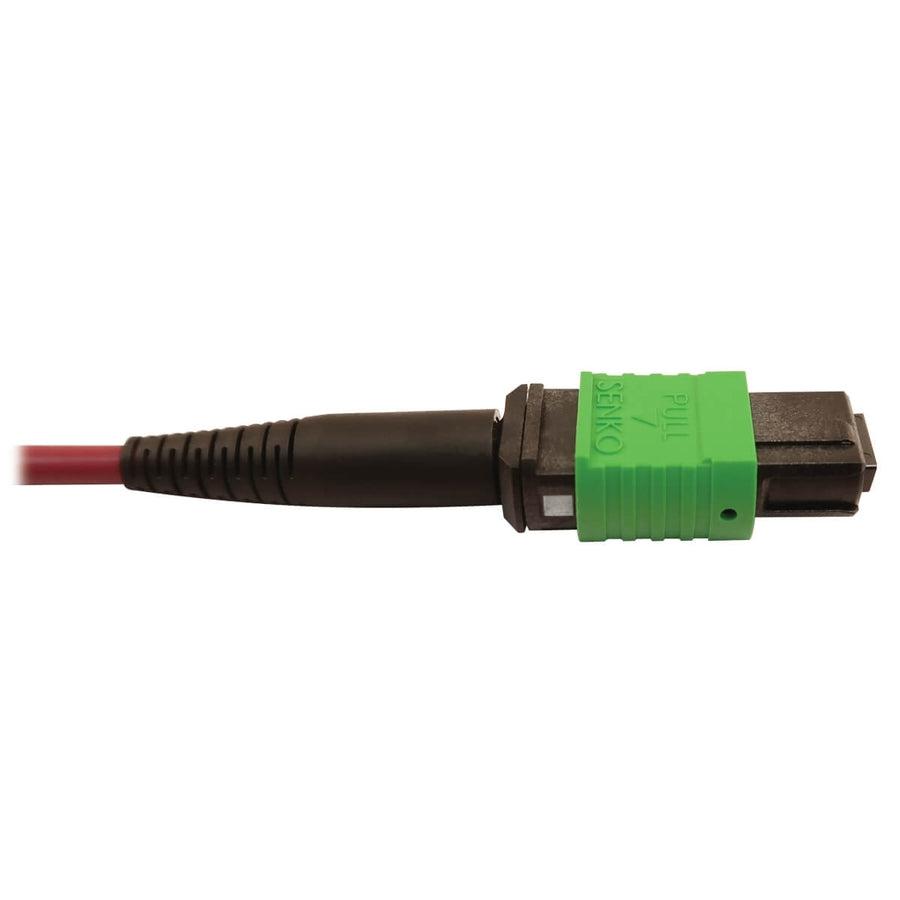 Tripp Lite N846D-05M-16Bmg 400G Multimode 50/125 Om4 Plenum Fiber Optic Cable, 16F Mtp/Mpo-Apc To Mtp/Mpo-Upc (F/F), Magenta, 5 M