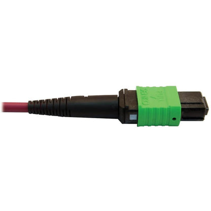 Tripp Lite N846D-05M-16Emg 400G Multimode 50/125 Om4 Plenum Fiber Optic Breakout Cable, 16F Mtp/Mpo-Apc To (X4) Lc Duplex (F/M), Magenta, 5 M