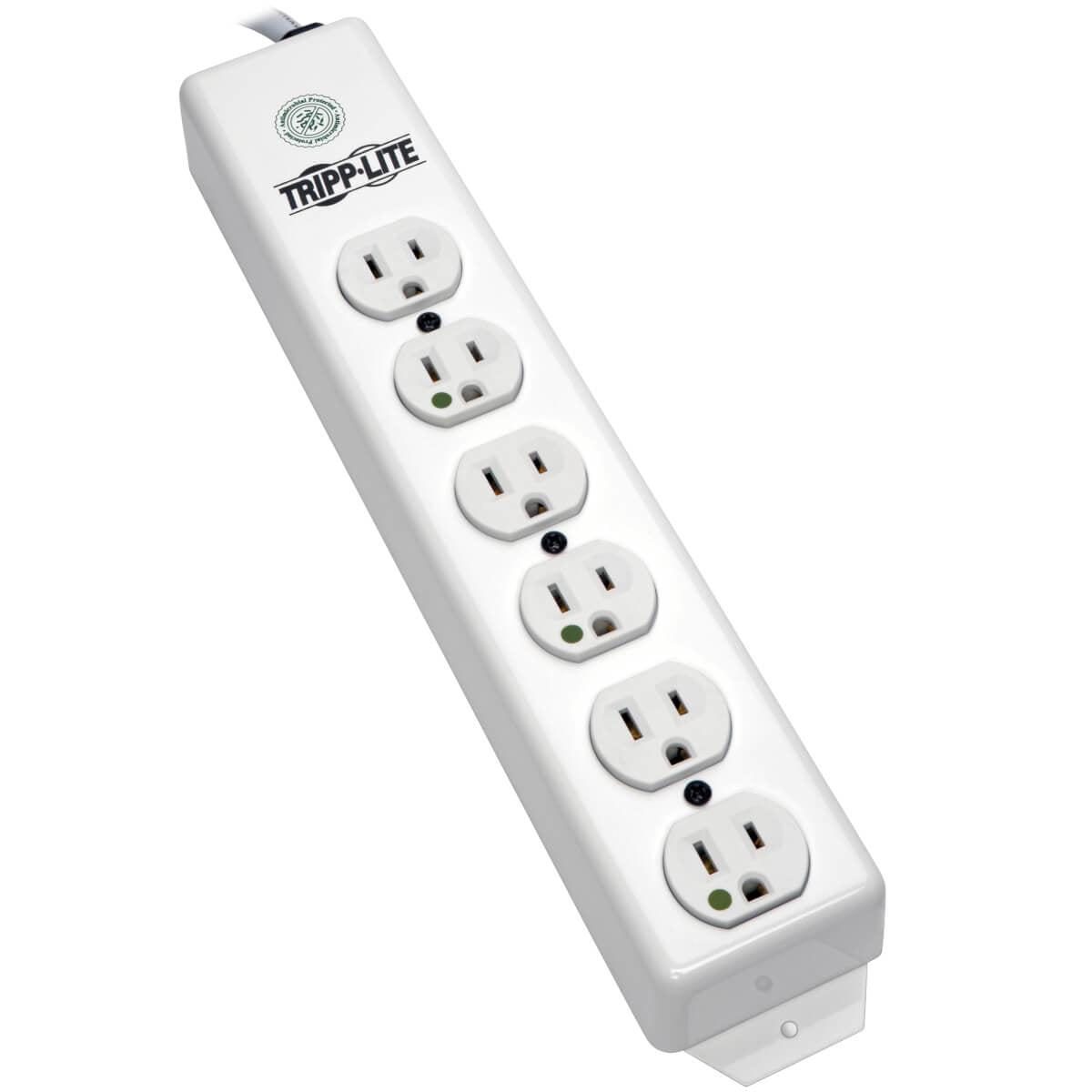 Tripp Lite Not For Patient-Care Vicinity  Ul 1363 Medical-Grade Power Strip With 6 Hospital-Grade Outlets, 6 Ft. Cord