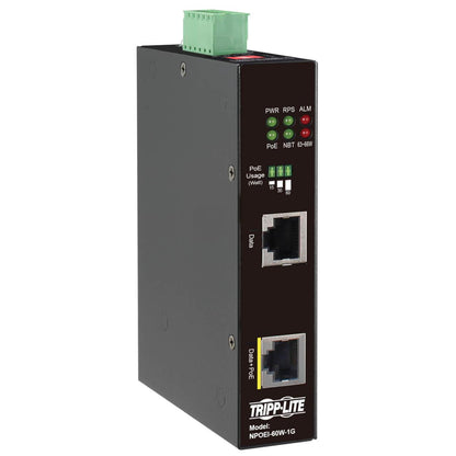 Tripp Lite Npoei-60W-1G Industrial Gigabit Ethernet Poe Injector, 60W Poe++, 802.3Bt, Midspan,