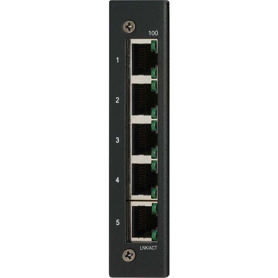 Tripp Lite Nfi-U05 5-Port Unmanaged Industrial Ethernet Switch - 10/100 Mbps, Ruggedized, -40° To 75°C, Din/Wall Mount