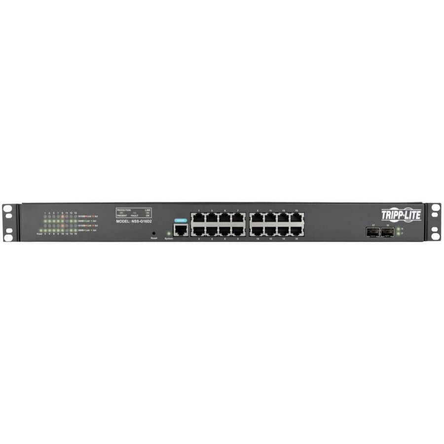 Tripp Lite Nss-G16D2 Network Switch Managed L2 Gigabit Ethernet (10/100/1000) 1U Black