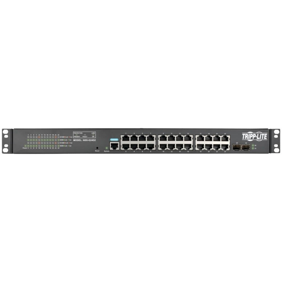 Tripp Lite Nss-G24D2 Network Switch Managed L2 Gigabit Ethernet (10/100/1000) 1U Black