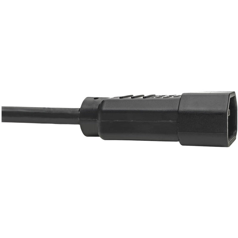 Tripp Lite P002-001-10A Nema 5-15R To C14 Computer Ac Power Cable - 10A, 125V, 18 Awg, 1 Ft. (0.31 M), Black