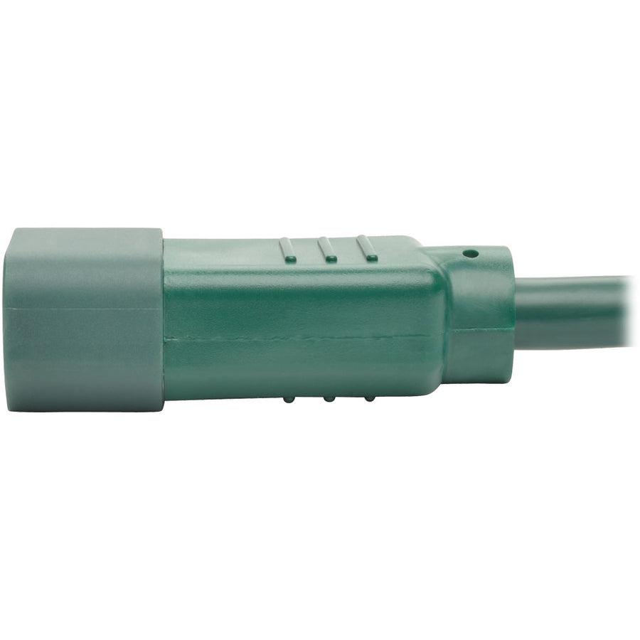 Tripp Lite P004-003-Agn Pdu Power Cord, C13 To C14 - 10A, 250V, 18 Awg, 3 Ft. (0.91 M), Green