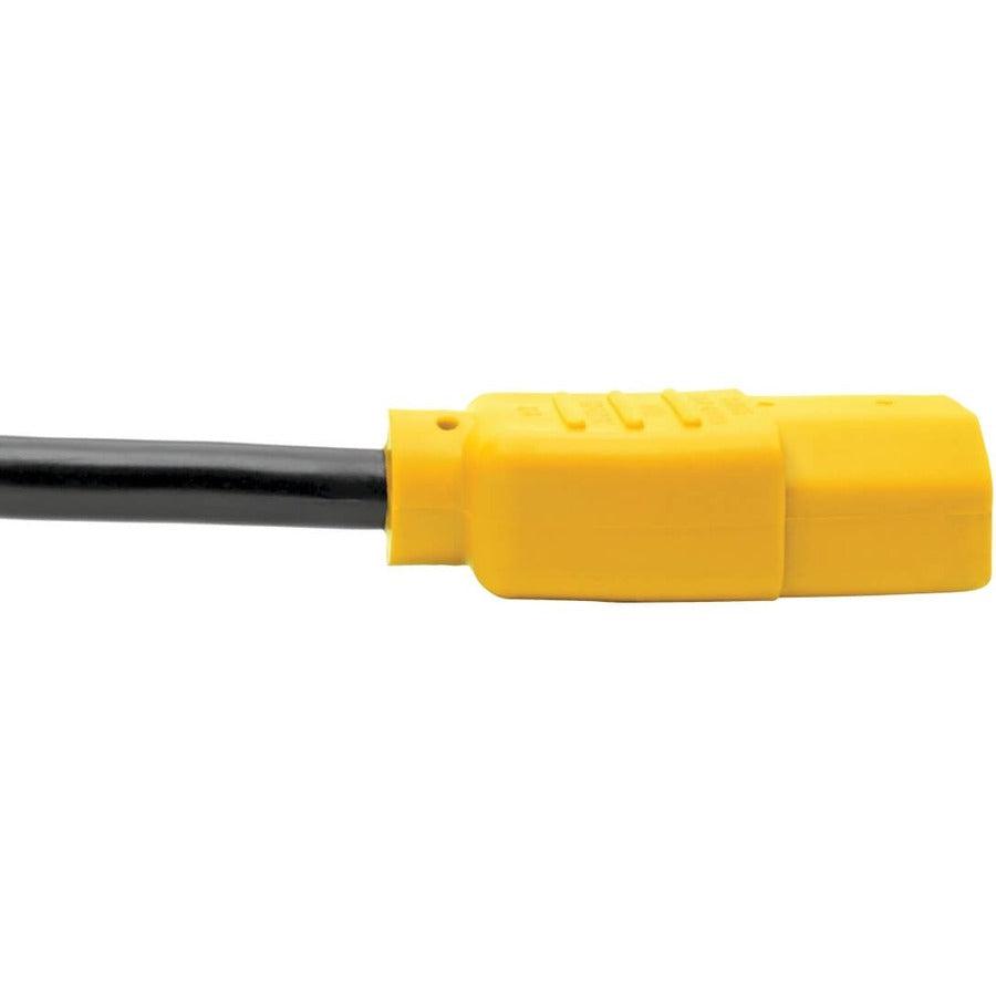 Tripp Lite P004-004-Yw Pdu Power Cord, C13 To C14 - 10A, 250V, 18 Awg, 4 Ft. (1.22 M), Yellow