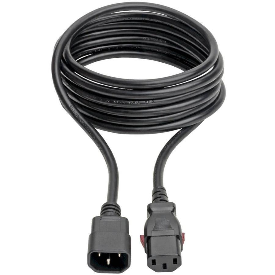 Tripp Lite P004-L10 Power Extension Cord, Locking C13 To C14 Pdu Style - 10A, 250V, 18 Awg, 10 Ft. (3.05 M)