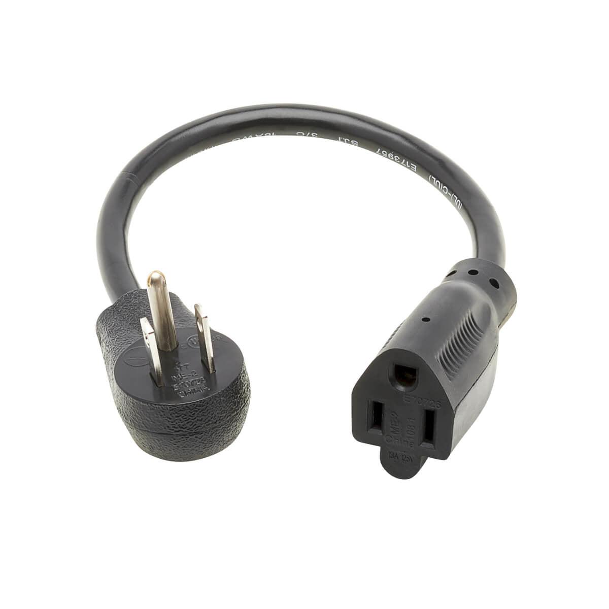 Tripp Lite P024-001-13A15D Power Cable Black 0.3 M Nema 5-15P Nema 5-15R