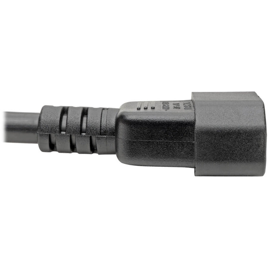 Tripp Lite P047-002 Power Cord, C19 To C14 - Heavy-Duty, 15A, 250V, 14 Awg, 2 Ft. (0.61 M), Black