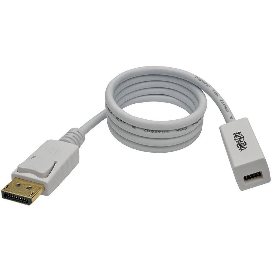 Tripp Lite P134-003-Mdp Displayport To Mini Displayport Adapter Cable (M/F), 4K 60 Hz, 3 Ft. (0.9 M)