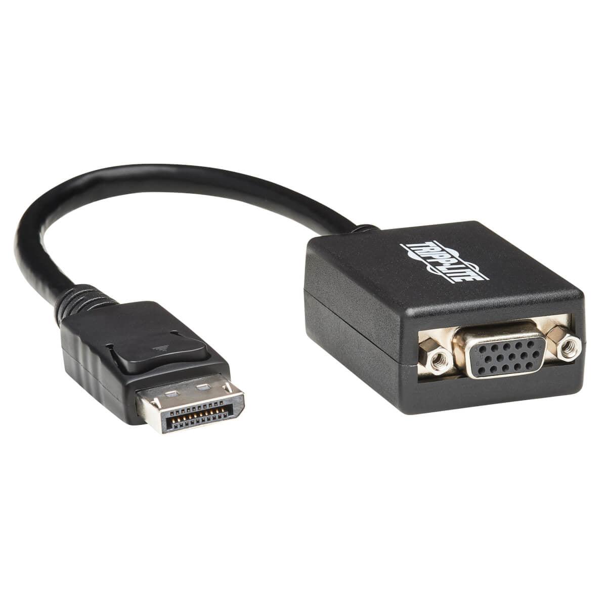 Tripp Lite P134-06N-Vga-Bp Displayport To Vga Active Adapter Video Converter (M/F), 6-In. (15.24 Cm), 50 Pack