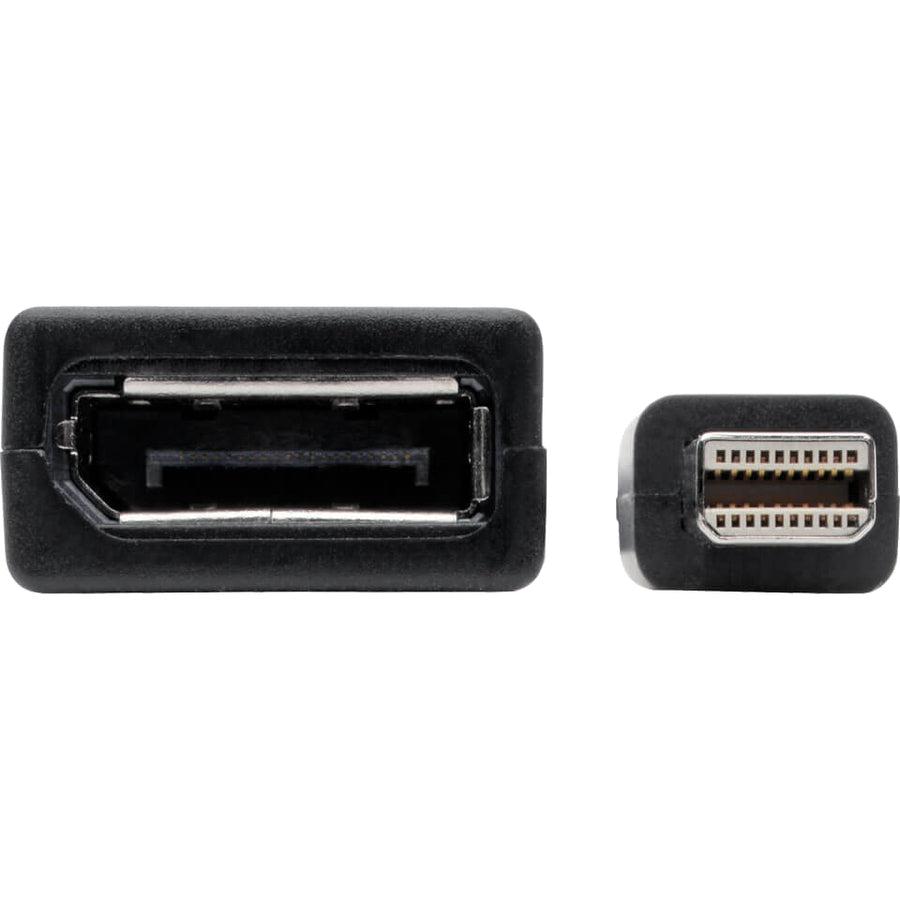 Tripp Lite P139-06N-Dp4K6B Keyspan Mini Displayport To Displayport Adapter, 4K 60 Hz, Black (M/F), 6-In. (15.24 Cm)