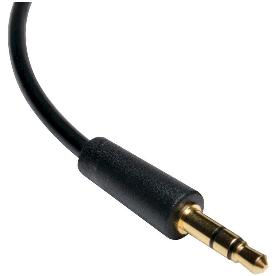 Tripp Lite P312-003-Ra 3.5Mm Mini Stereo Audio Cable With One Right-Angle Plug (M/M), 3 Ft. (0.91 M)
