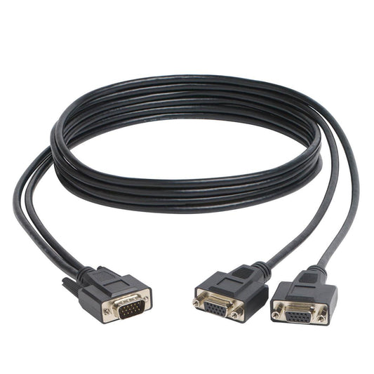Tripp Lite P516-006-Hr High Resolution Vga Monitor Y Splitter Cable (Hd15 M To 2X Hd15 F), 6 Ft. (1.83 M)