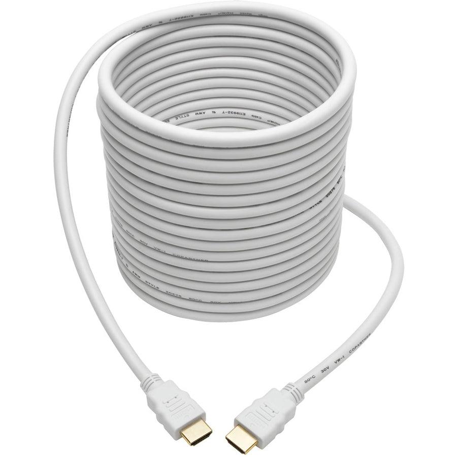 Tripp Lite P568-025-Wh High-Speed Hdmi Cable, Digital Video And Audio, Hd (M/M), White, 25 Ft. (7.62 M)