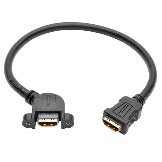 Tripp Lite P569-001-Ff-Apm High-Speed Hdmi Cable With Ethernet, Digital Video With Audio (F/F), Panel Mount, 1 Ft. (0.31 M)