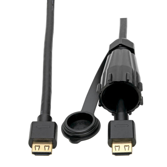Tripp Lite P569-006-Ind High-Speed Hdmi Cable (M/M) - 4K 60 Hz, Hdr, Industrial, Ip68, Hooded Connector, Black, 6 Ft.