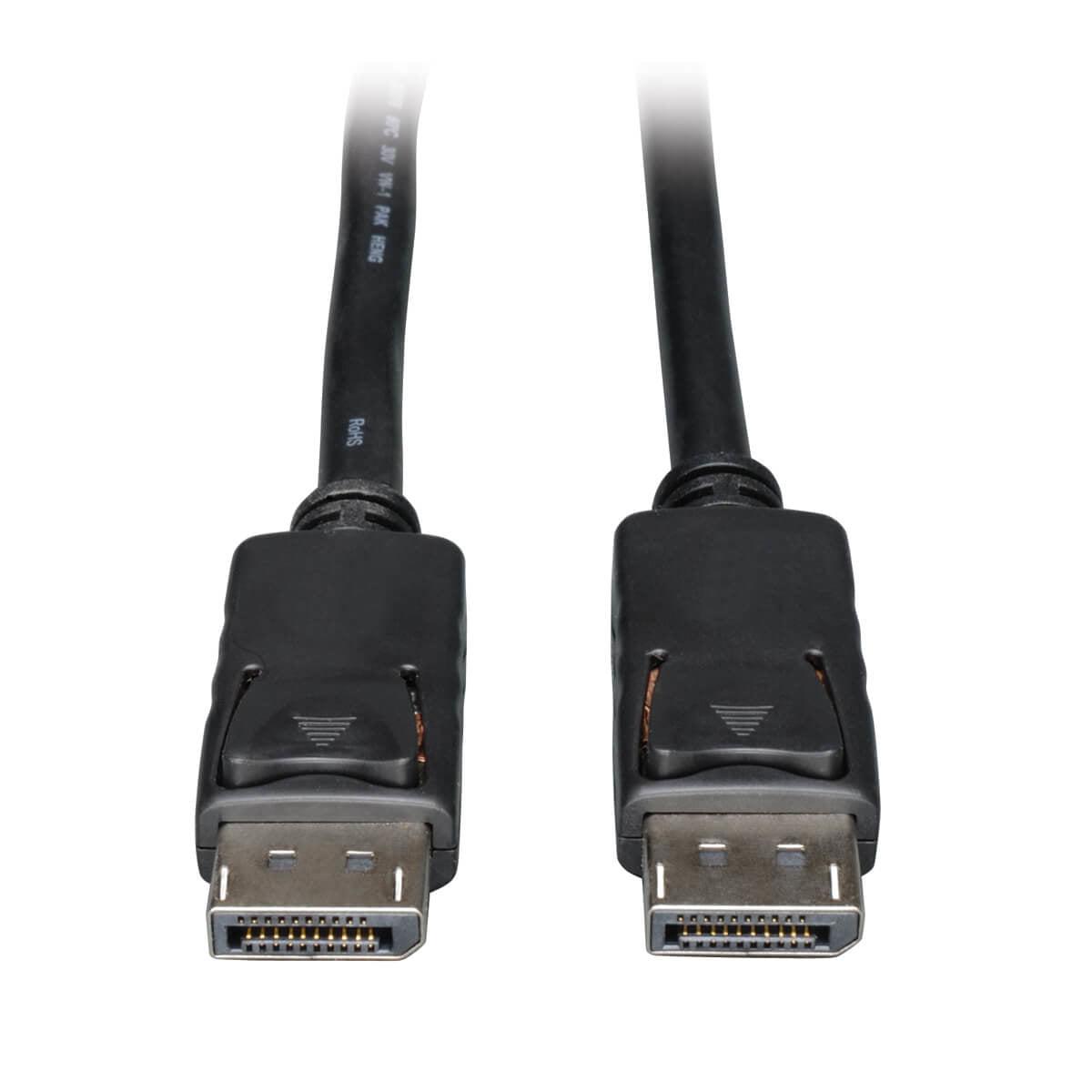 Tripp Lite P580-001 Displayport Cable With Latches, 4K @ 60 Hz, (M/M) 1 Ft. (0.31 M)