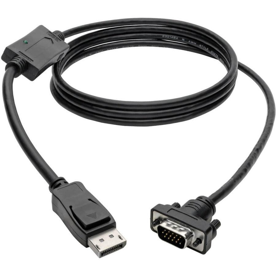 Tripp Lite P581-006-Vga Displayport To Vga Active Adapter Cable (Dp With Latches To Hd15 M/M), 6 Ft. (1.8 M)