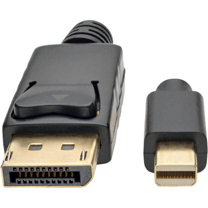 Tripp Lite P583-006-Bk Mini Displayport To Displayport Adapter Cable (M/M), 4K 60 Hz, Black, 6 Ft. (1.8 M)