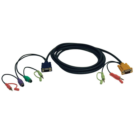 Tripp Lite P757-010 Vga/Ps2/Audio Combo Cable Kit For Kvm Switch B006-Vua4-K-R, 10 Ft. (3.05 M)